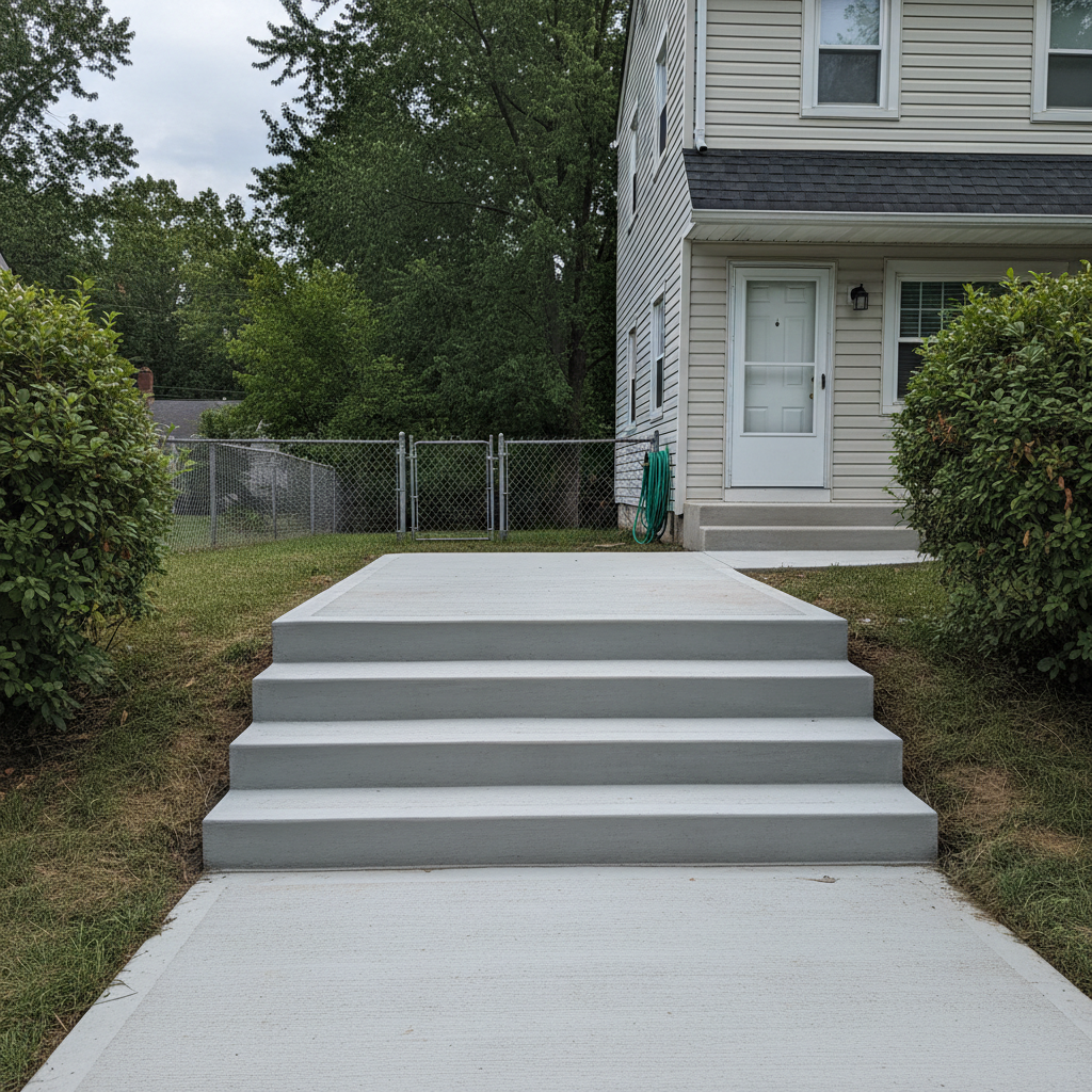 Concrete Sidewalks & Walkways completed by Excellence Concrete Solutions in Oxon Hill, MD