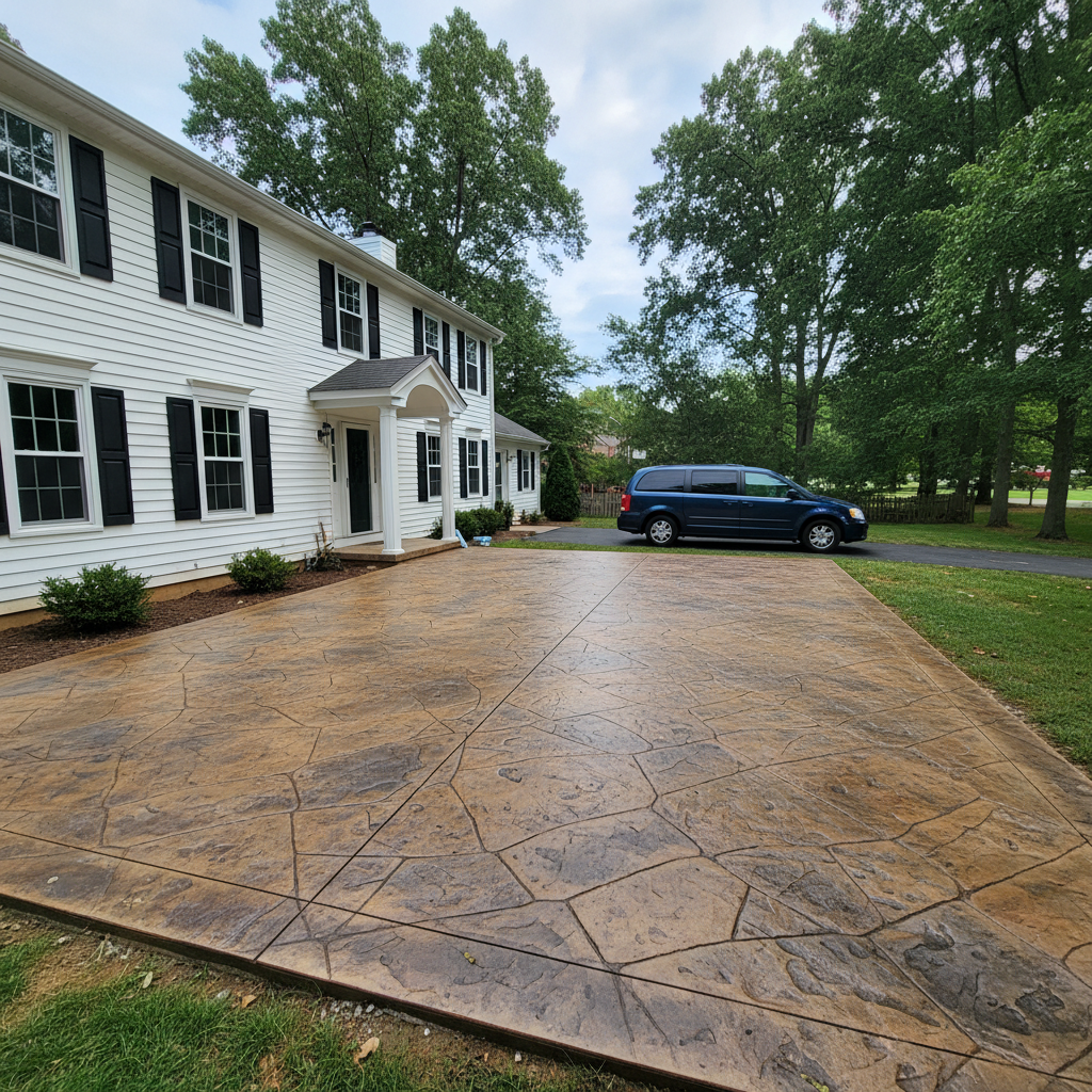 Concrete Steps & Porches completed by Excellence Concrete Solutions in Fort Washington, MD